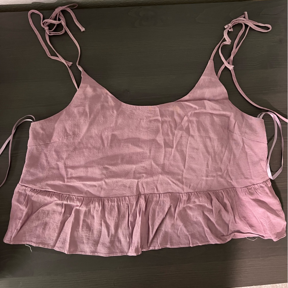 Cute going out purple crop top